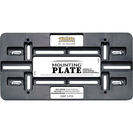 Cruiser 79150 License Plate Bracket||79150_P01-Mounting-Plate_Black-Inpack.Jpg||86||c3479150||1092938