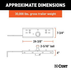 Curt 60607 Gooseneck Trailer Hitch Head||60607_3008x1990_Ca.Jpg||93||c9360607||1343660