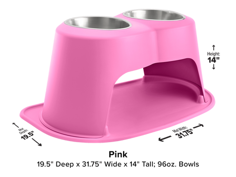 Weathertech (Usa) Dhc9614pkpk Pet Dish||petcomfort_Dh_Cm_9614_Pink.Png||85||w24hc9614pkpk||1505824