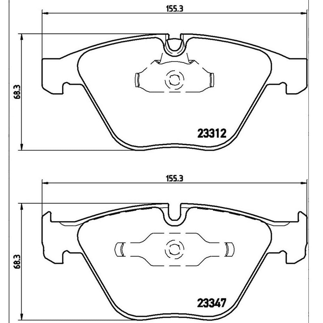 Product of Brembo P06046 Brake Pad - Set Of 4 