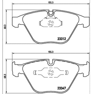 Product of Brembo P06046 Brake Pad - Set Of 4 