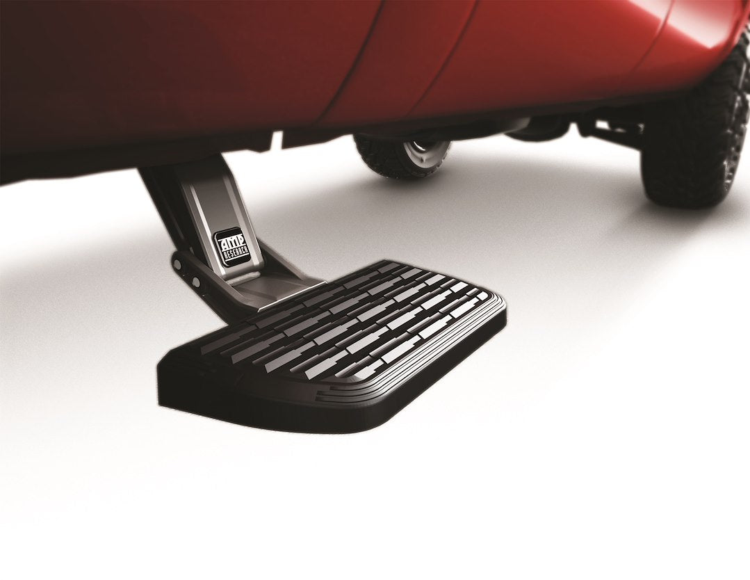 Product of Amp Research 75403-01A Black Powder Coated Aluminum Truck Step