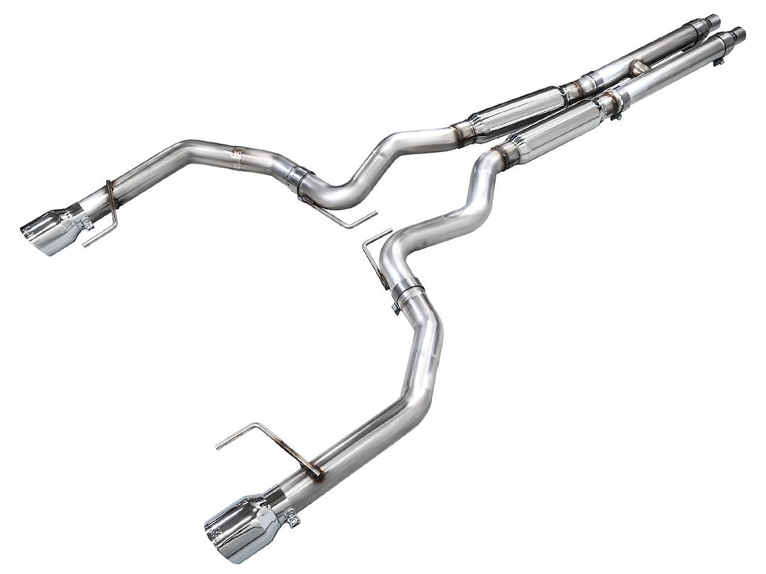 Product of AWE Tuning 3020-32650 Track Edition Cat-Back System Dual Exhaust System Kit 