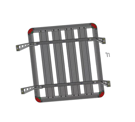 Product of Black Horse Offroad Whpb4 Bed Cargo Rack Upright