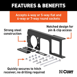 Curt 58000 Trailer Wiring Connector Mounting Bracket||58000_3008x1990_Fa.Jpg||87||c9358000||862195