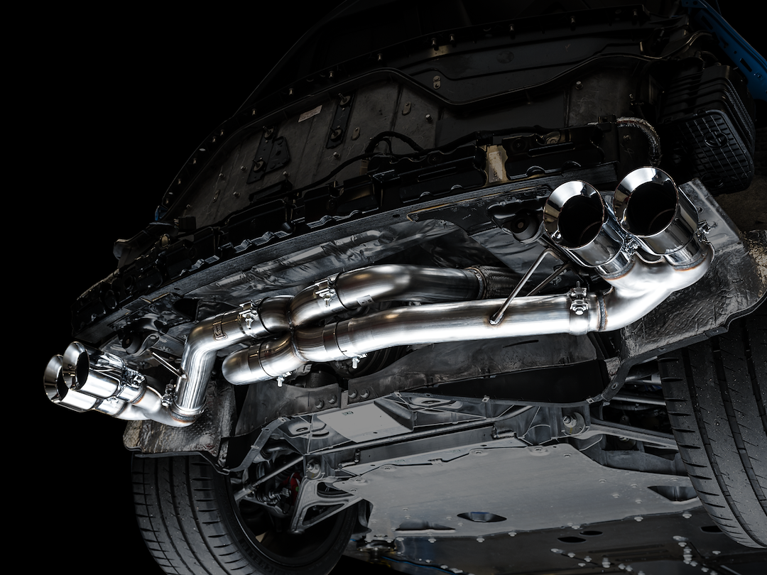 Product of AWE Tuning 3020-42080 Track Edition Cat-Back System Dual Exhaust System Kit 