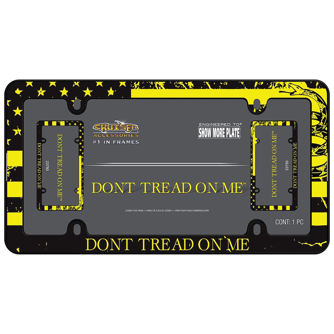 Cruiser 23750 License Plate Frame||23750_P01-Dont-Tread-On-Me-Inpack.Jpg||86||c3423750||1684987