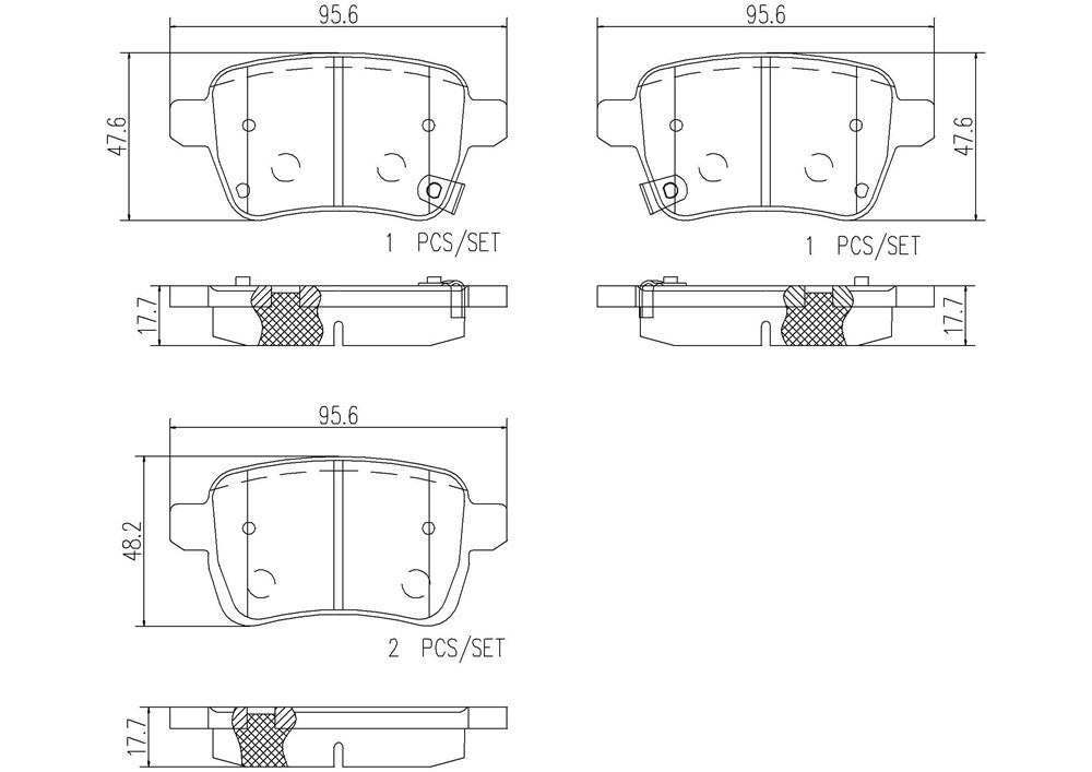 Product of Brembo P23156N Brake Pad - Set Of 4 