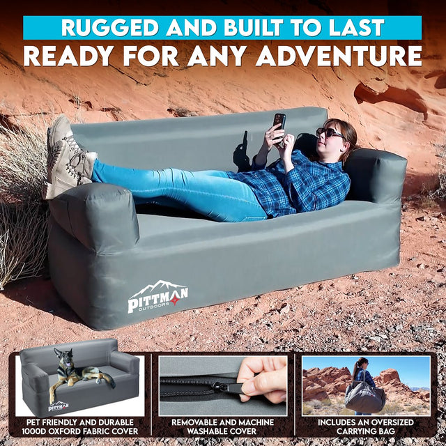 Airbedz By Pittman Outdoors Ppi-Air_Couch Inflatable Furniture||ppi-Air_Couch.Jpg||85||abzppiaircouc||1681456
