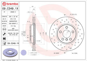 Brembo 09c3491xc02 Brake Rotor||09c3491xc02_3.Jpg||88||brm09c3491x||1684301