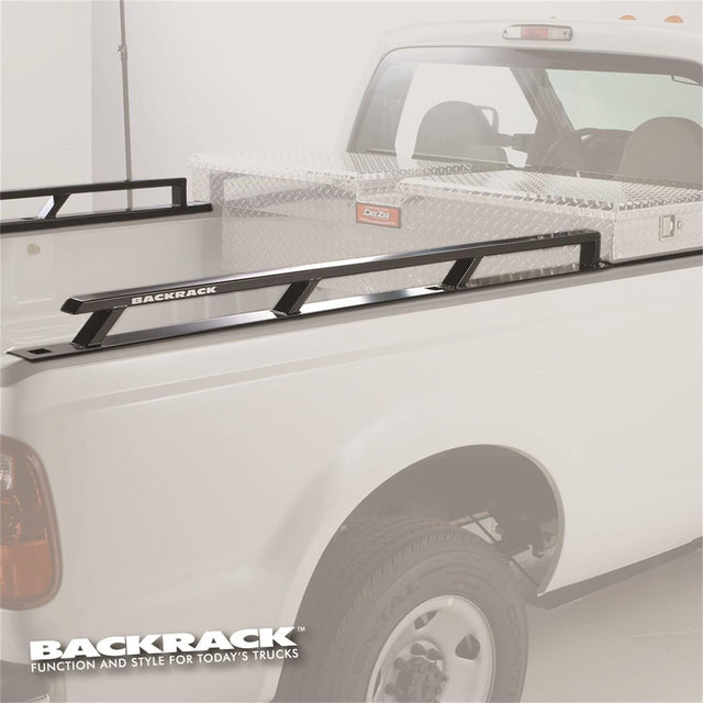 Product of BackRack 80521TB Black Powder Coated Rectangular Tube Bed Side Rail 