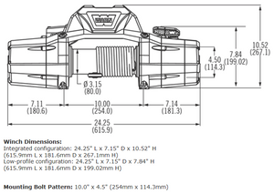 Product of Warn 89305 8000 Pound Vehicle Recovery Winch 
