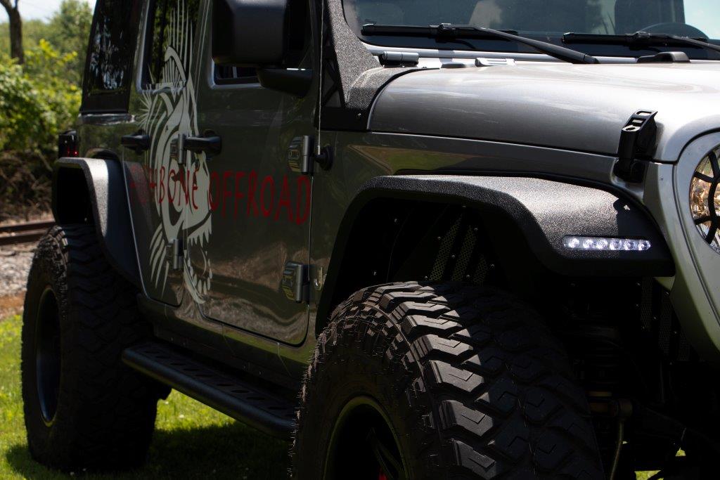 Product of Fishbone Offroad FB23144R Non-Exposed Fasteners Black Fender Flare - Set Of 2 