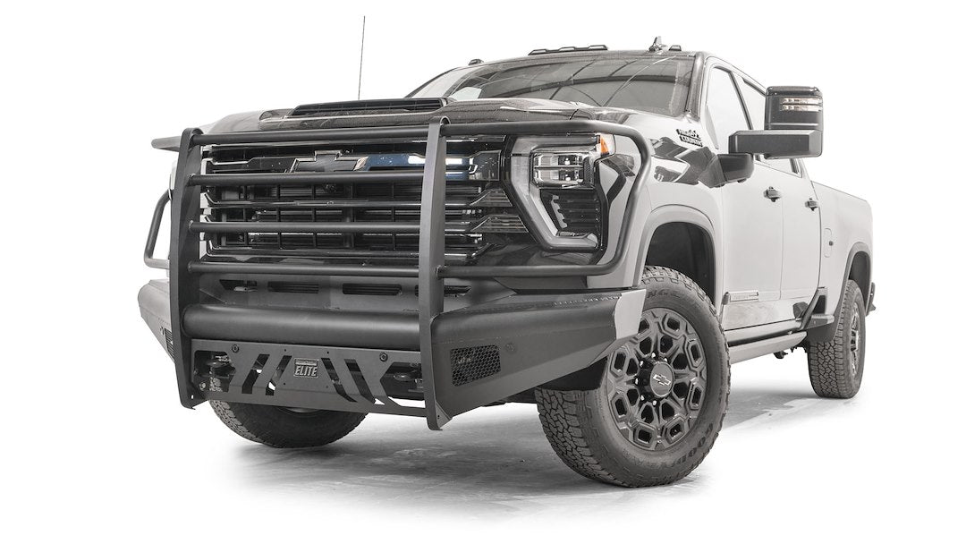 Product of Fab Fours CH24-Q6160-1 Black Steel Elite Steel Matte Powder Coated Bumper 