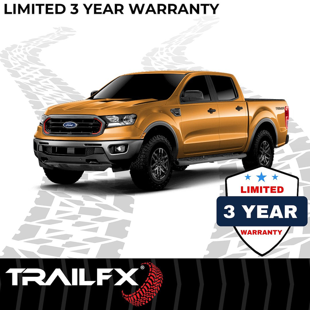 Product of TrailFX A1015B TFX 4" Oval Tube Side Steps Nerf Bar With Surface Steps 