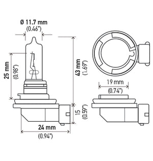Hella H9 Headlight Bulb||h9.Pt01.Jpg||86||h57h9||2215981