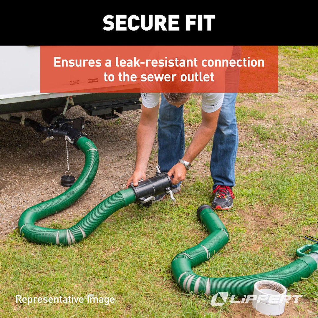 Product of Lippert Components 360789 4 Feet Green Sewer Hose Yes 