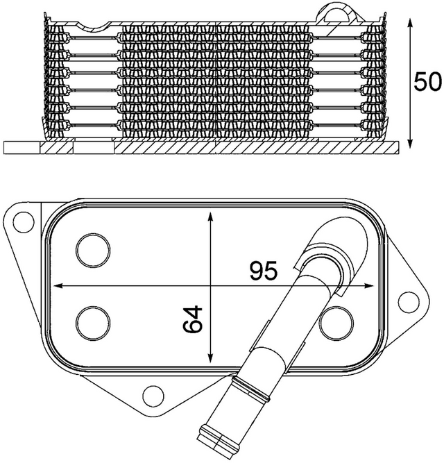 Mahle/ Clevite Clc 12 001s Fluid Cooler||clc 12 001s.Png||85||m25clc12001s||1693967