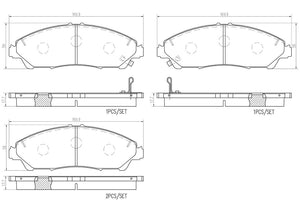 Product of Brembo P28105N Brake Pad - Set Of 4 