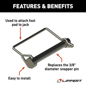 Product of Lippert Components 225598 Trailer Coupler Safety Pin Clip