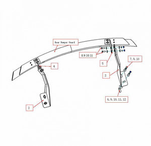 Black Horse Offroad Crdl-Aca205b Bumper Guard||crdl-Aca205b_7.Jpeg||91||blkrdlaca205b||2239162