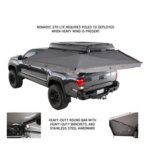 Product of Overland Vehicle Systems 19679907 SUV/Pickup Overlanding Manual Awning , Gray Solid 