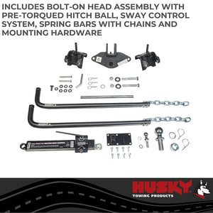 Product of Husky Towing 33093 12000 Pound Round Bar Weight Distribution Hitch 