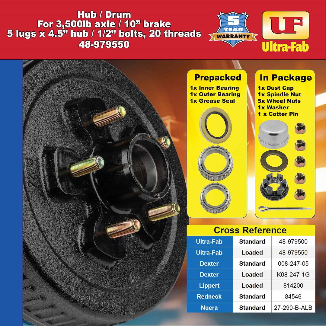 Ultra-Fab Products 48-979550 Trailer Brake Hub Assembly||48-979550_7.Jpg||92||u2948979550||1722290