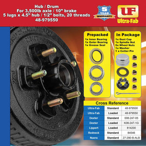 Ultra-Fab Products 48-979550 Trailer Brake Hub Assembly||48-979550_7.Jpg||92||u2948979550||1722290
