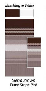 Product of Carefree RV EA218A00 RV Patio Electric/ Manual Awning , Sierra Brown Dune Stripes 