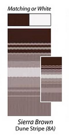 Product of Carefree RV EA218A00 RV Patio Electric/ Manual Awning , Sierra Brown Dune Stripes 