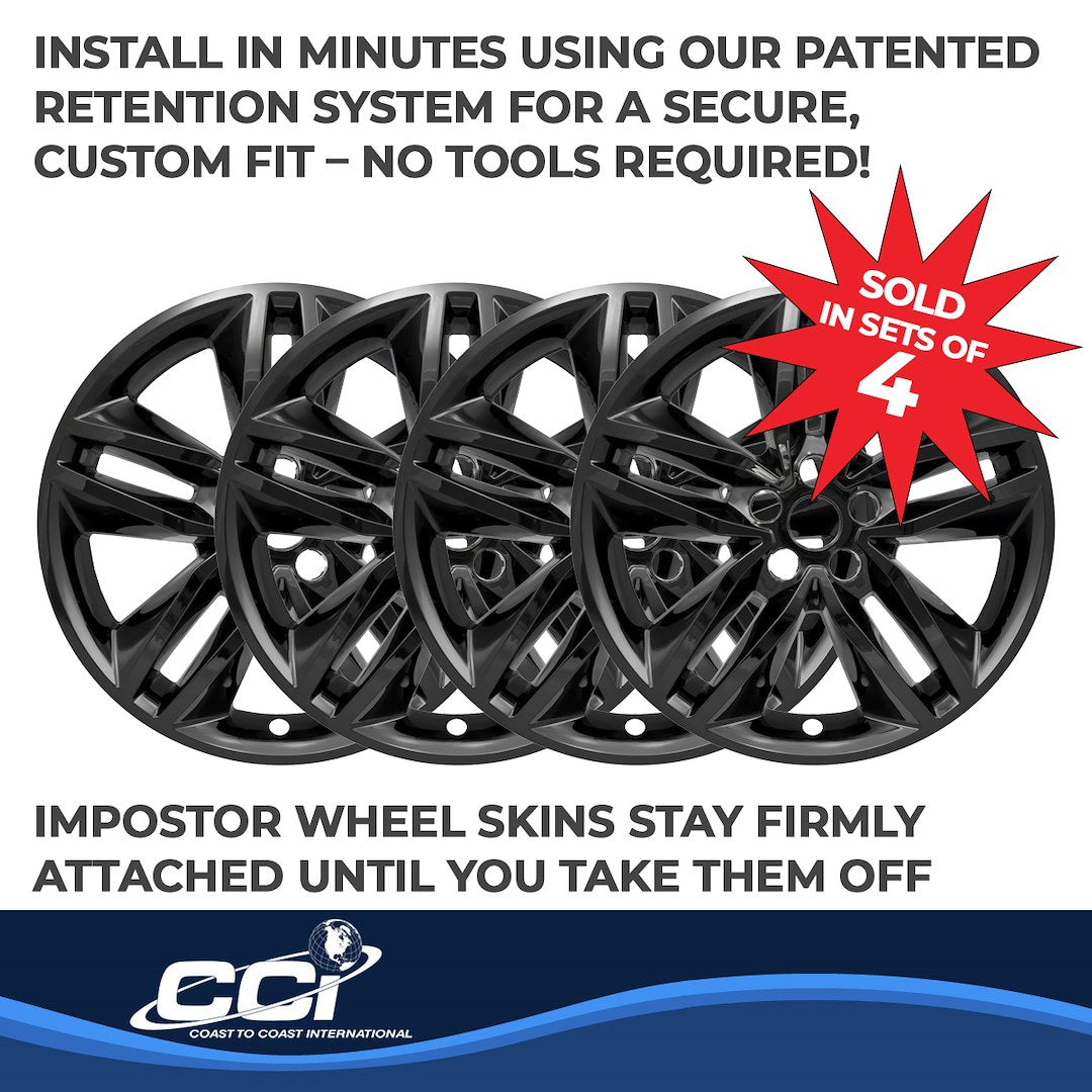 Product of Coast To Coast IWCIMP385BLK Silver Set Of 4 
