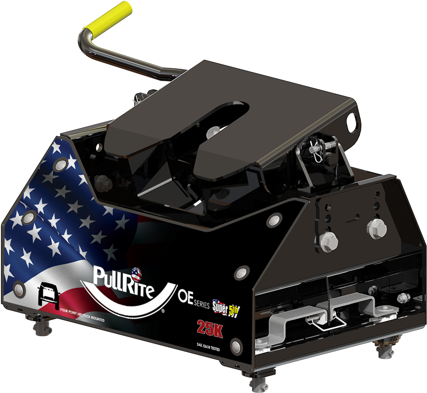 Product of PullRite 1800 Fixed 25000 Pound 4-Way Fifth Wheel Trailer Hitch 