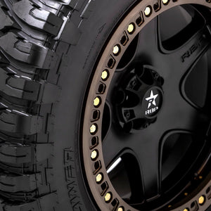 Product of RBP (Rolling Big Power) 17x9 Black With Bronze Bead Lock Ring Wheel - 8x6.50 Bolt Pattern 