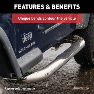 Product of Aries 203045-2 Nerf Bar With Surface Steps 