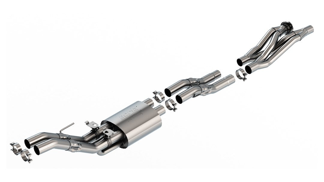 Product of Borla 60737 ATAK ® Series Cat Back System Dual Exhaust System Kit 