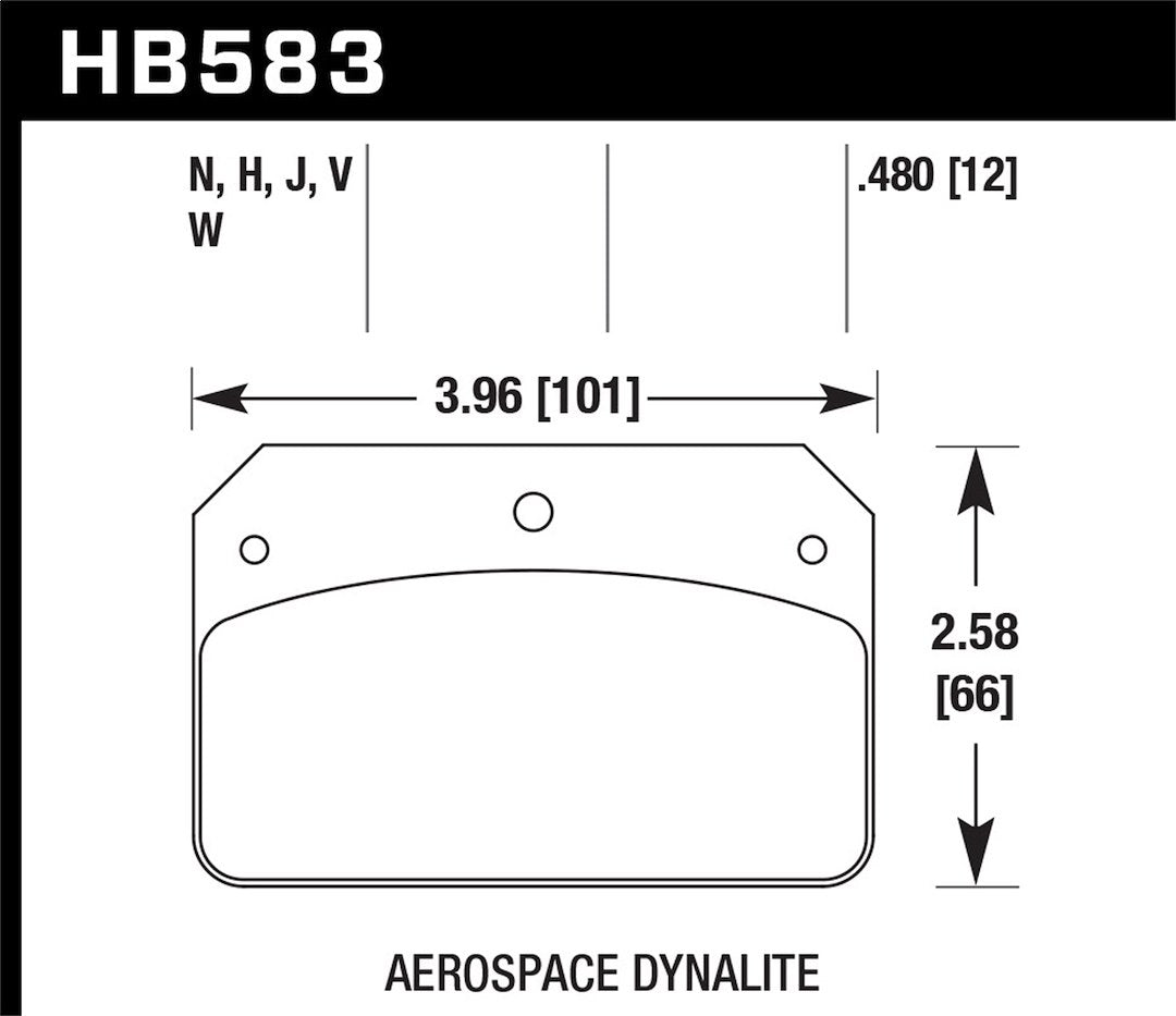 Product of Hawk Performance HB583N.480 Performance/ Street Brake Pad - Set Of 4 