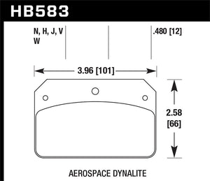Product of Hawk Performance HB583N.480 Performance/ Street Brake Pad - Set Of 4 