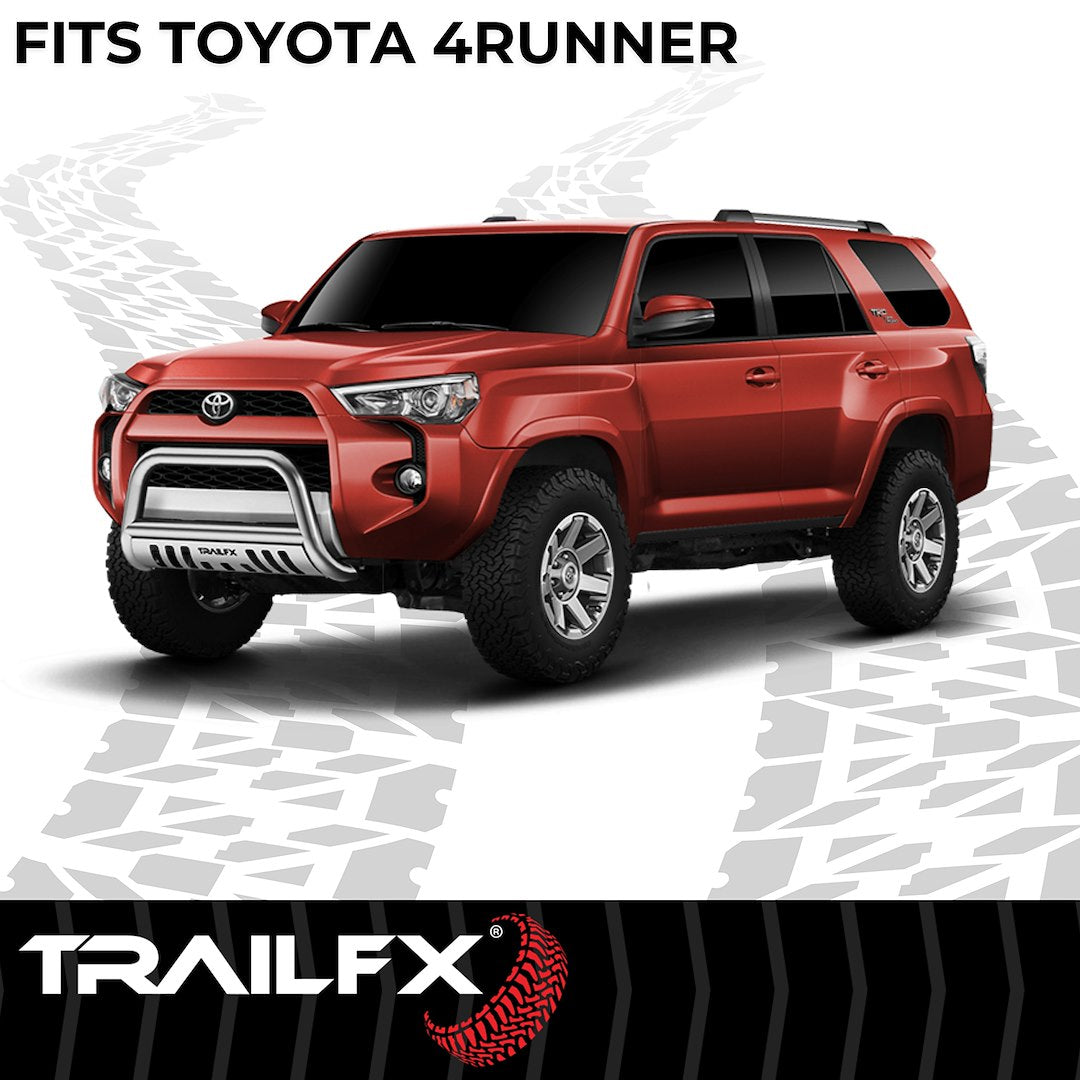 Product of TrailFX B0041S Bull Bar Polished 3 Inch Yes with skid plate 