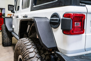 Product of Road Armor 518AFRWB Non-Exposed Fasteners Black Fender Flare - 