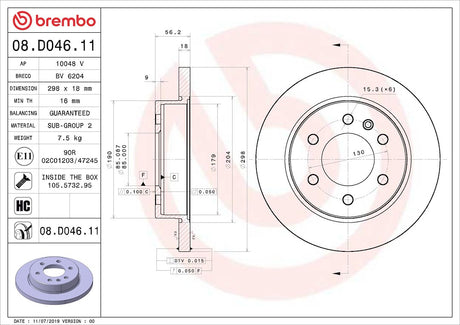 Brembo 08d04611c02 Brake Rotor||08d04611c02_1.Jpg||86||brm08d04611||1684163