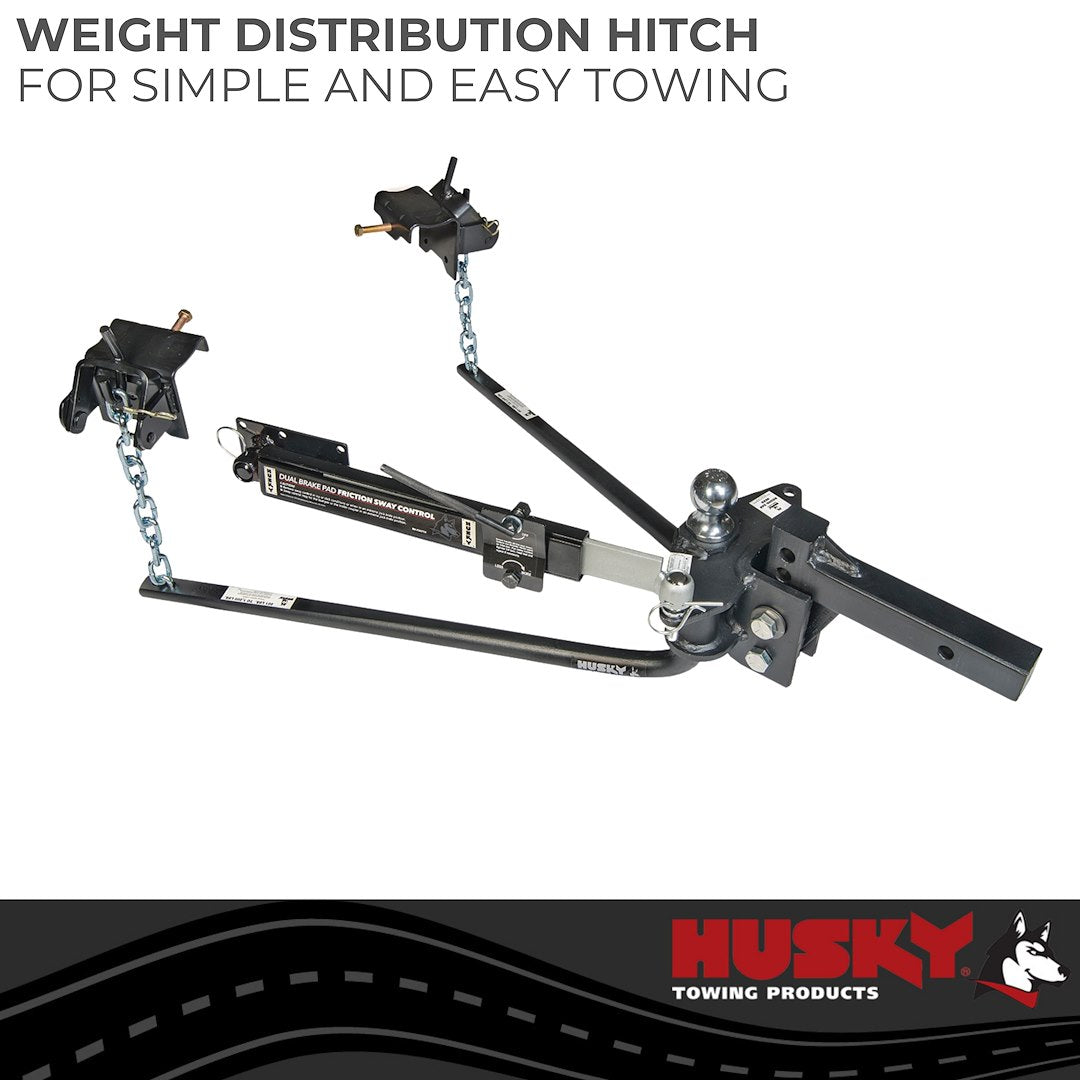Product of Husky Towing 31997 8000 Pound Round Bar Weight Distribution Hitch 