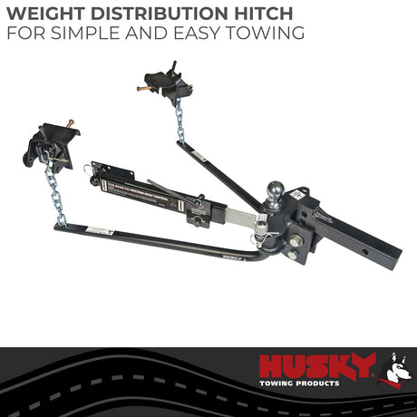 Product of Husky Towing 31997 8000 Pound Round Bar Weight Distribution Hitch 