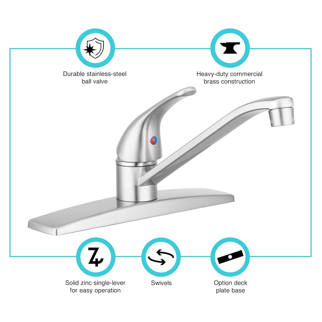 Dura Faucet Df-Nmk600-Sn Faucet||df-Nmk600-Sn-Fco.Jpg||89||d6udfnmk600sn||1280663