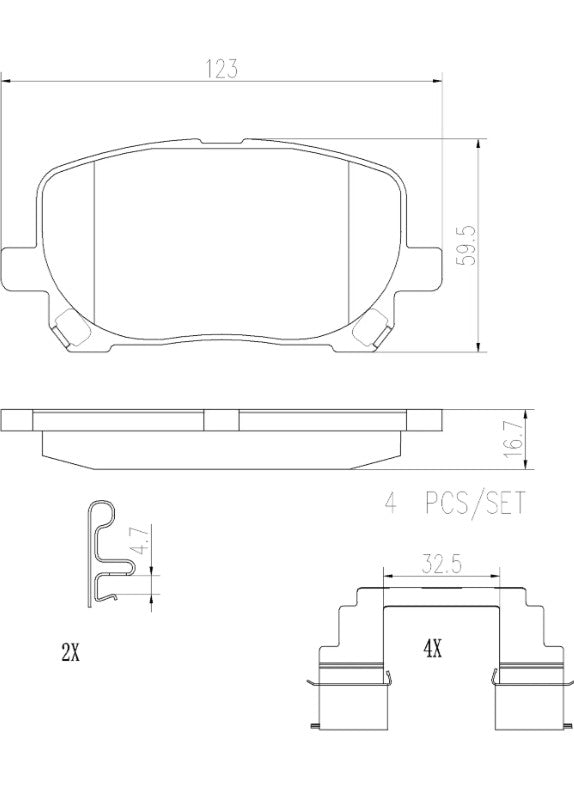 Brembo P83061n Brake Pad||p83061n_2.Jpg||86||brmp83061n||2091616