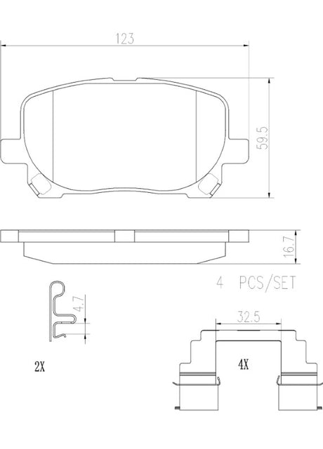 Brembo P83061n Brake Pad||p83061n_2.Jpg||86||brmp83061n||2091616