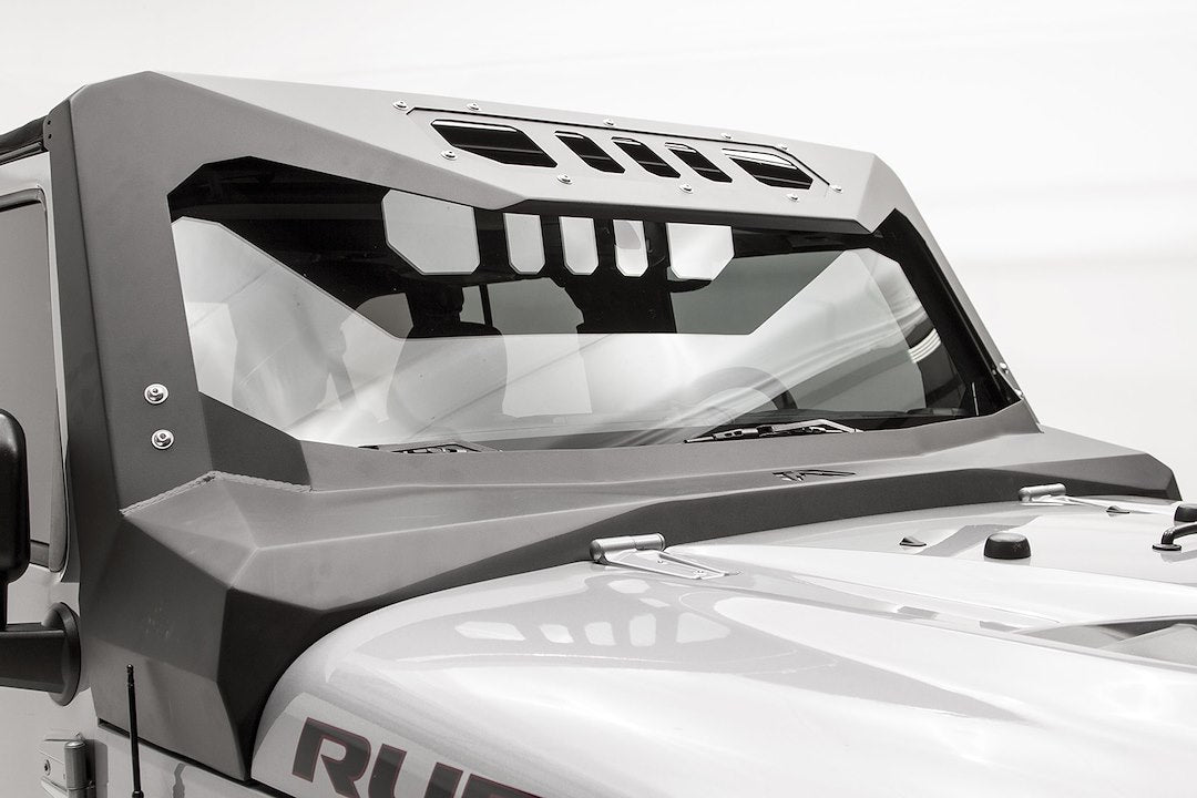 Product of Fab Fours JK3020-1 Steel Yes Windshield Frame Cover 