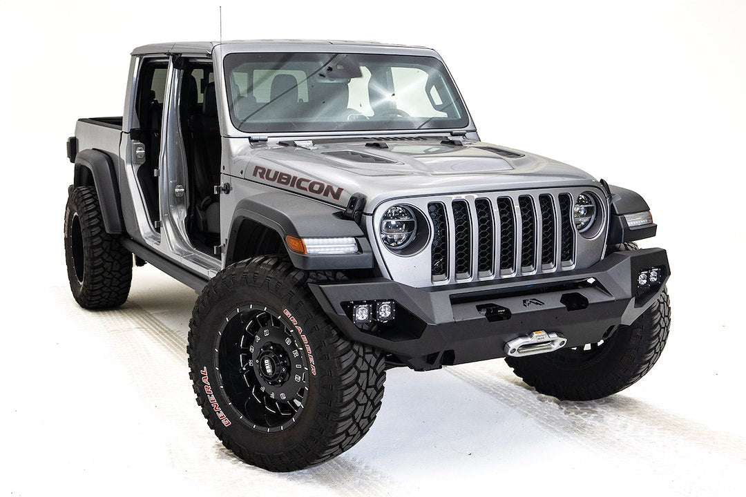 Product of Fab Fours JL18-X4651-1 Matrix Series Steel Powder Coated Bumper 