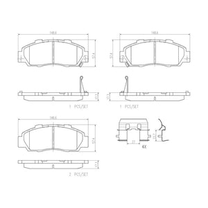 Brembo P28026n Brake Pad||p28026n_Drw.Jpg||87||brmp28026n||1752853