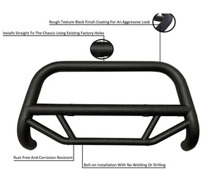 Product of Black Horse Offroad MBT-MJ105 Bull Bar  with skid plate 